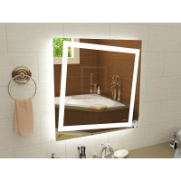 Зеркало в ванную комнату с подсветкой Торино 75х75 см
