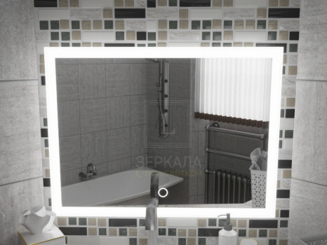Зеркало с подсветкой для ванной комнаты Верона 80х60 (800х600)