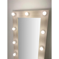 Гримерное зеркало с подсветкой 160х60 Сосна рустик
