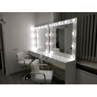Гримерный стол Ирэн с зеркалом и подсветкой