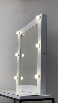 Гримерное зеркало с подсветкой 100х80 шесть ламп