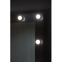 Гримерное зеркало с лампочками 160 на 80 венге премиум