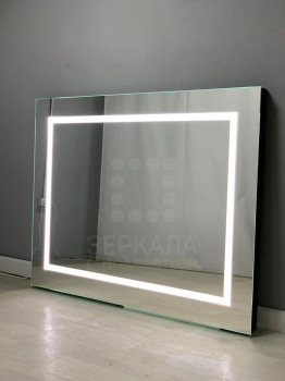 Гримерное зеркало без рамы 60х80 со светодиодной подсветкой