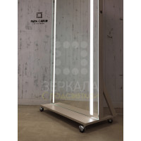 Гримерное зеркало с LED подсветкой на подставке 190х80