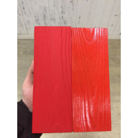 Настенное гримерное зеркало 120x80 красного цвета с подсветкой 16 ламп по контуру