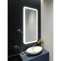Зеркало в ванную комнату с подсветкой Анкона Лонг