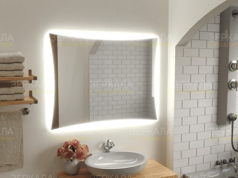 Зеркало в ванну с подсветкой Авиано 800х800 мм
