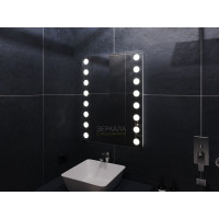 Зеркало в ванную комнату с подсветкой светодиодной лентой Бьюти