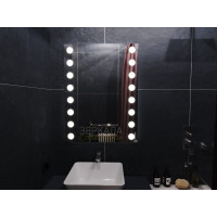 Зеркало в ванную комнату с подсветкой светодиодной лентой Бьюти