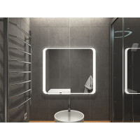 Зеркало в ванную комнату с подсветкой Болона 850х850 мм