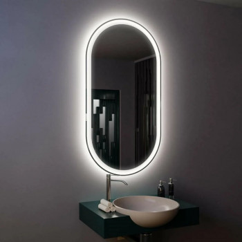 Зеркало с подсветкой настенное для ванной Амати