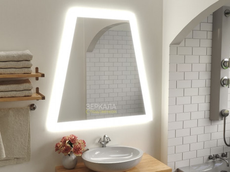 Зеркало в ванную комнату с подсветкой Гави 900х900 мм