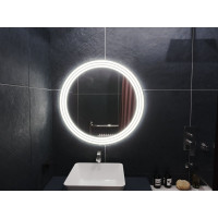 Зеркало в ванную комнату с подсветкой светодиодной лентой Латина Экстра