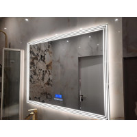 Зеркало в ванную комнату с подсветкой светодиодной лентой Люмиро Экстра