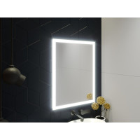 Зеркало в ванную комнату с подсветкой светодиодной лентой Палаццо