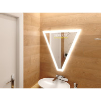 Зеркало в ванную комнату с подсветкой Винчи 700х800 мм