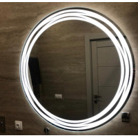 Круглое зеркало с подсветкой в ванной Арабелла